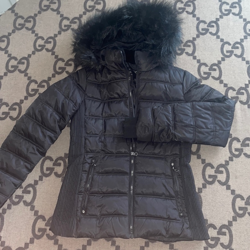 Nautica Ribbed Waist Puffer